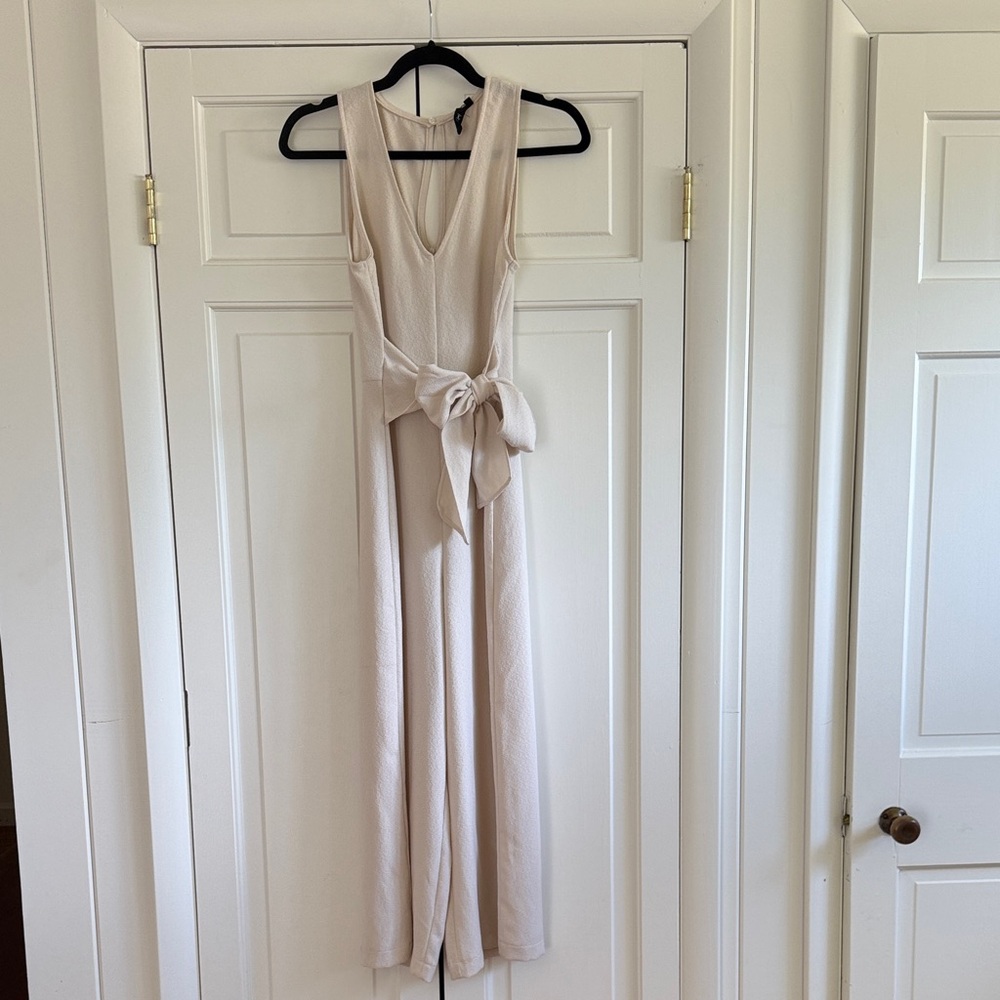 Elegant Cream Jumpsuit